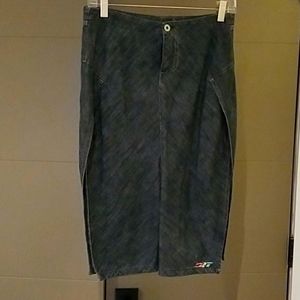 Diesel denim skirt with high slits